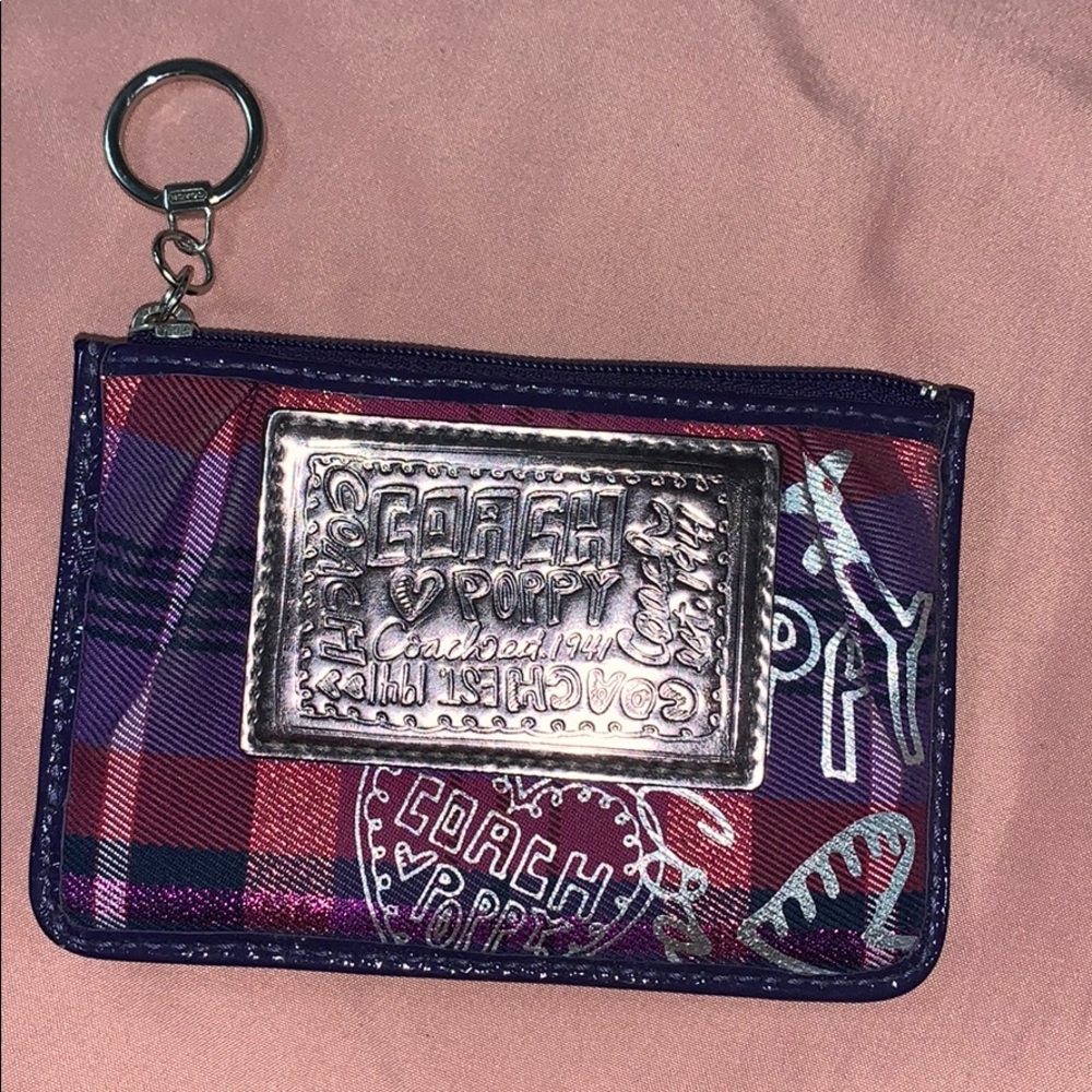 Coach keychain coin pouch